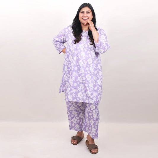 Pale Lavender Floral Co-ord Set