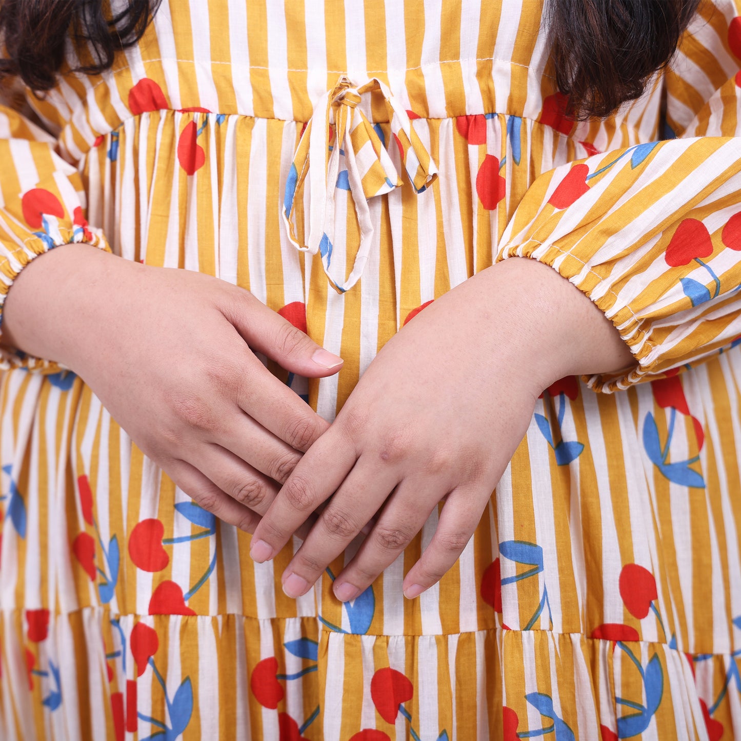 Cherry Mustard Dress