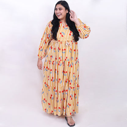 Cherry Mustard Dress
