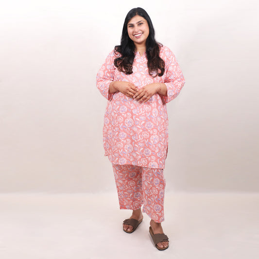 Peach & Lilac Co-ord Set