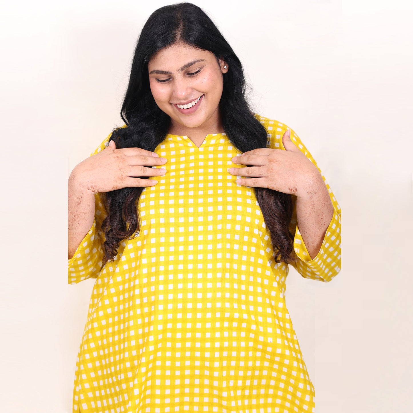 Butter Gingham Co-ord Set