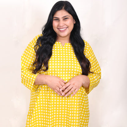 Butter Gingham Co-ord Set