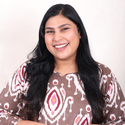 Mocha Ikkat Co-ord Set