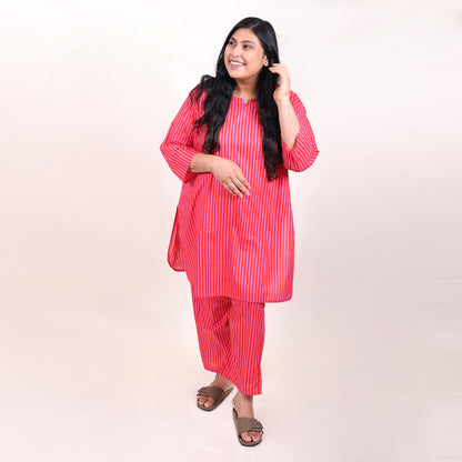 Bubblegum Stripes Co-ord Set